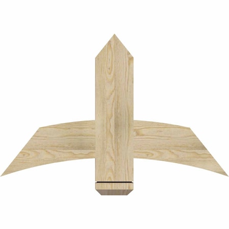 Ekena Millwork Bellingham Rough Sawn Timber Gable Bracket, Douglas Fir, 36"W x 23"H x 2"D x 6"F, 15/12 Pitch GBW036X23X0206BEL00RDF